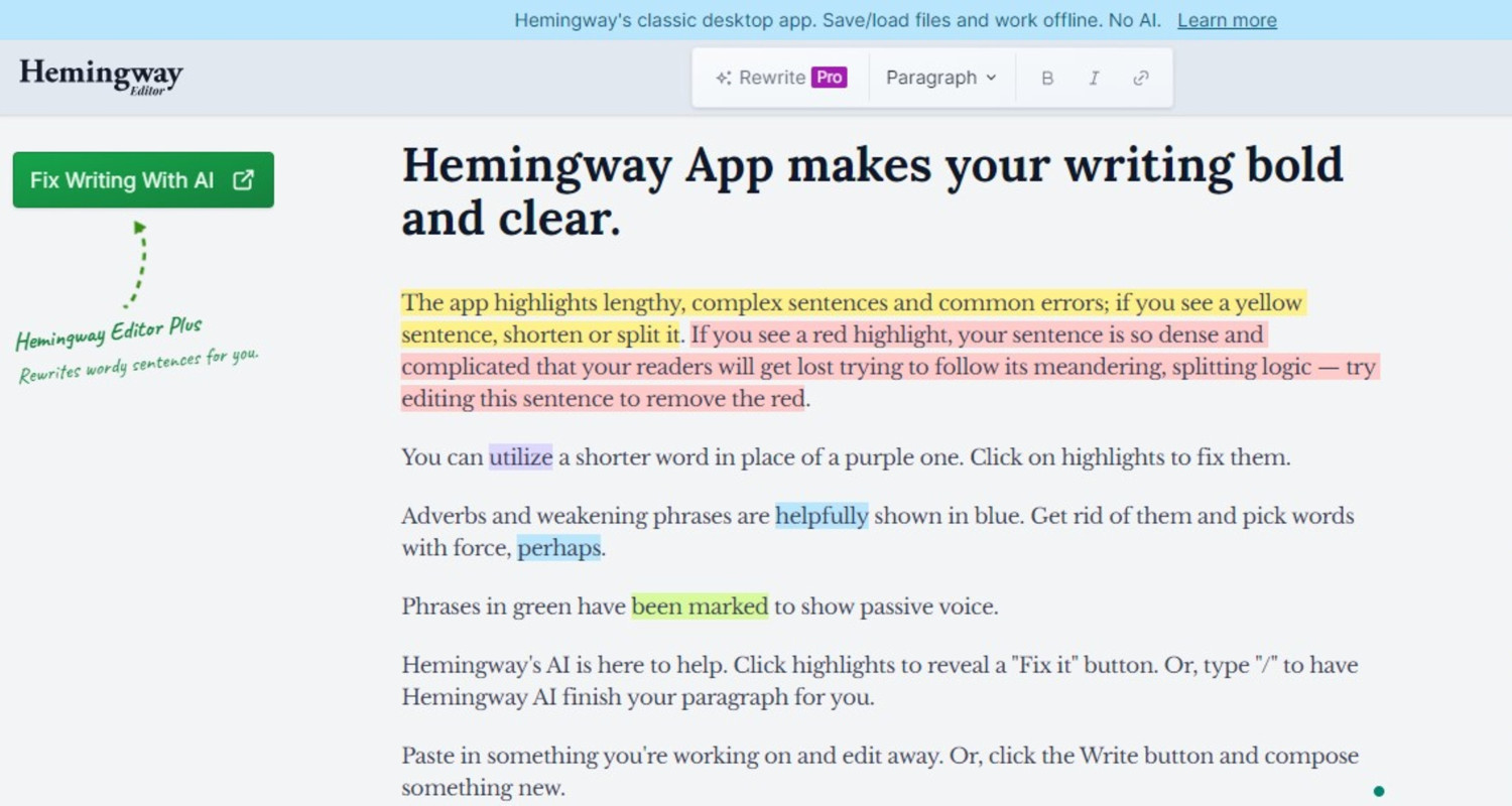 Hemingway App  